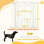 PawHut Barrera para Perros Blanco, , large indicador imagen numero 3