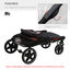 PawHut Cochecito para Perros Plegable Carrito para Mascotas con Ventanas de Malla Correas de Seguridad Bolsillos de Almacenamiento Carga 40 kg 112x65x100 cm Rojo, , large indicador imagen numero 5