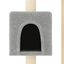 Vidaxl rascador de dos plantas gris para gatos, , large indicador imagen numero 4