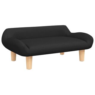 vidaXL Cama de Tela negra para perros