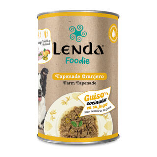 Lenda Tapenade Granjero lata para perros