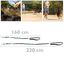 Correa ajustable para perros de jogging 160-220 cm. Correa manos libres elástica y reflectante con cinturón, , large indicador imagen numero 2