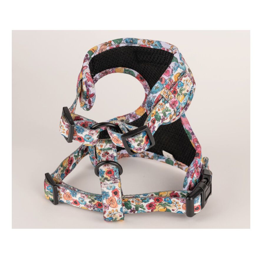 Petite Mafalda Arn&eacute;s Ajustable Estampado Flores azules para perros, , large Imagen numero 2