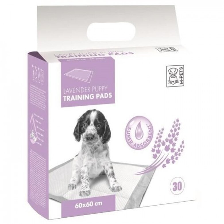 MPets lavender alfombra de aprendizaje blanco para cachorros, , large image number null