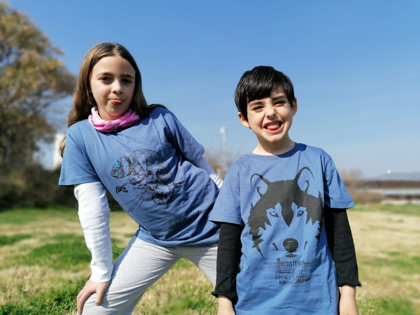 Camiseta niño/a lobo color Blanco thumbnail