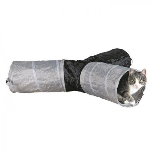 Trixie Play Tunnel gris Para gatos