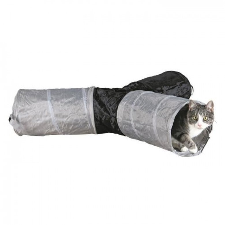 Trixie Play Tunnel gris Para gatos, , large image number null