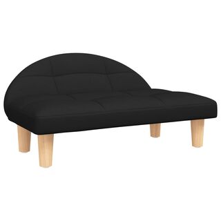 Vida XL Cama de color Negra en forma de sofá para perros