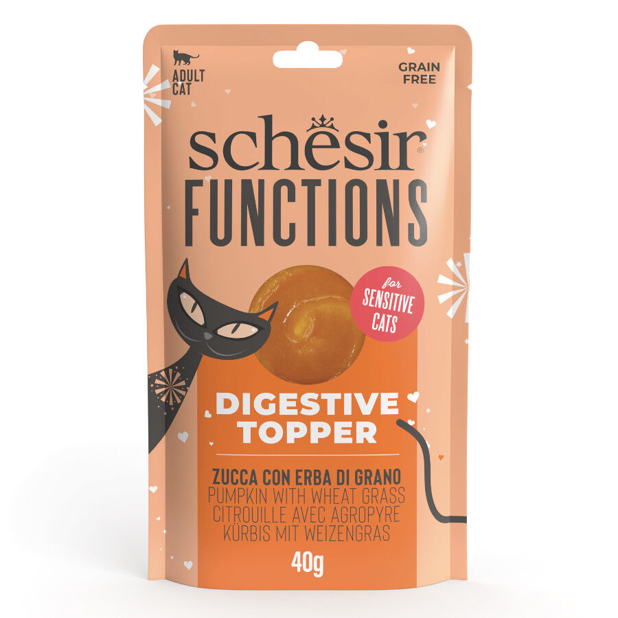 40 g Schesir Functions Digestive Topper para gato, , large Imagen numero 1