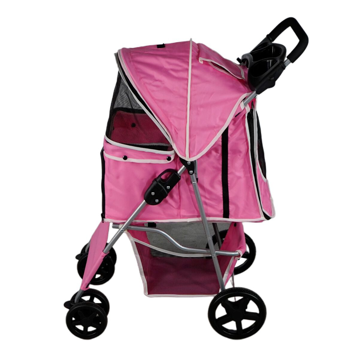 Cochecito para Mascotas con Cubierta de Lluvia - Rosa, , large Imagen numero 2