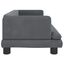 vidaXL Cama para perros de terciopelo gris oscuro 80x45x30 cm, , large indicador imagen numero 3