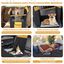COSTWAY Cubierta de Asiento de Coche para Perros Peque&ntilde;os y Medianos, Cubierta para Asiento Trasero con Ventana de Malla, Cintur&oacute;n/Almohadilla, Funda de Asiento para Coche (64 x 43 x 55 cm), , large indicador imagen numero 4