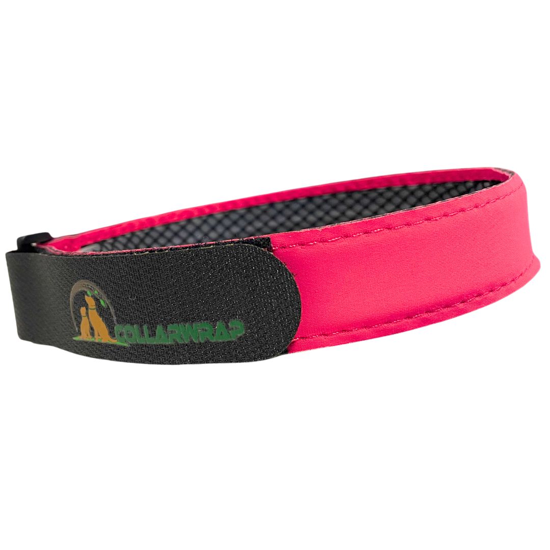 COLLARWRAP Funda Collar Antiparasitario Rosa para perros