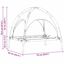 vidaXL Cama para Perros con Dosel Sofá Silla Tela Oxford y Acero Marrón, , large indicador imagen numero 4