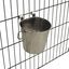 Bebedero de Cubo para perros, Acero inoxidable, especial para colgar en jaulas, 1.900 ml de capacidad., , large indicador imagen numero 1