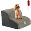 COSTWAY Escalera para Perros, Escalera para Mascotas de 2 Niveles (Gris), con Funda Lavable, Base Antideslizante, Pasos para Perros en Pendiente para Sof&aacute;, Cama o Sof&aacute;, Escalera Suave para Mascotas, , large indicador imagen numero 1