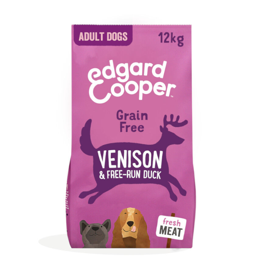 12 kg Edgard & Cooper Adult Venado y Pato pienso para perros, , large Imagen numero 1