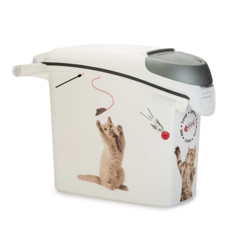 Almacenador de comida para gatos color Blanco, , large image number null
