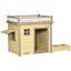PawHut caseta moderna de madera natural para perros, , large indicador imagen numero 1