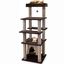 COSTWAY Rascador para Gatos Grandes, &Aacute;rbol Rascador para Gatos Multinivel, Altura 148 cm con Condominio, Percha de Peluche, Postes Rascadores, Agujero, Pomp&oacute;n y Plataformas, Torre Gato de Interior, , large indicador imagen numero 1