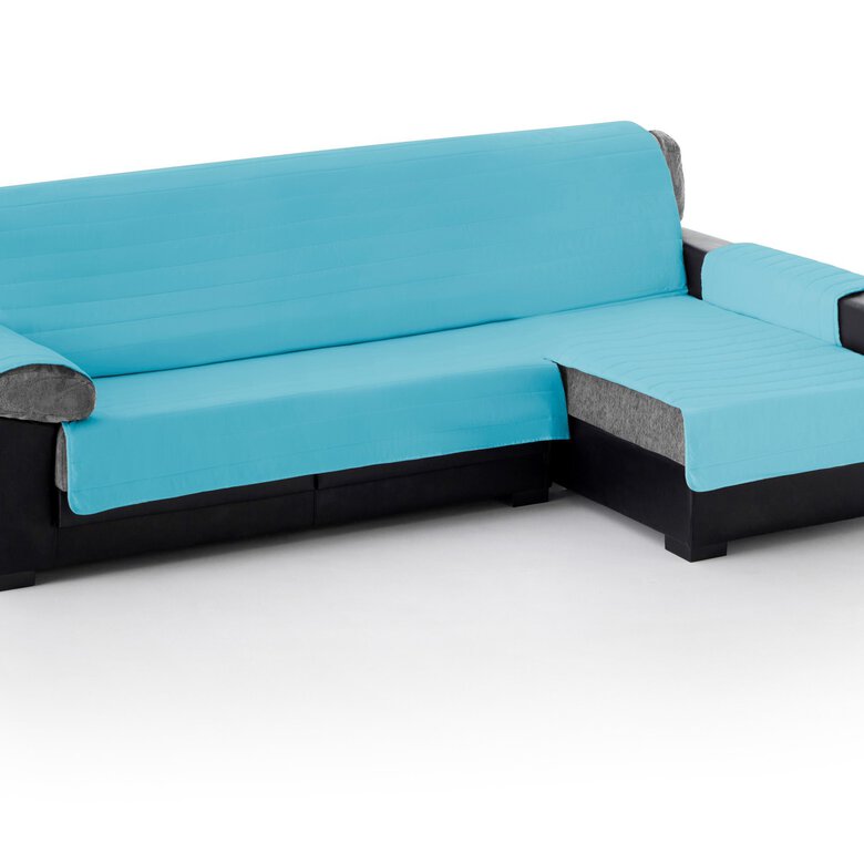 Cubre Sofa Acolchado Chaise Longue Derecho color Turquesa, , large image number null