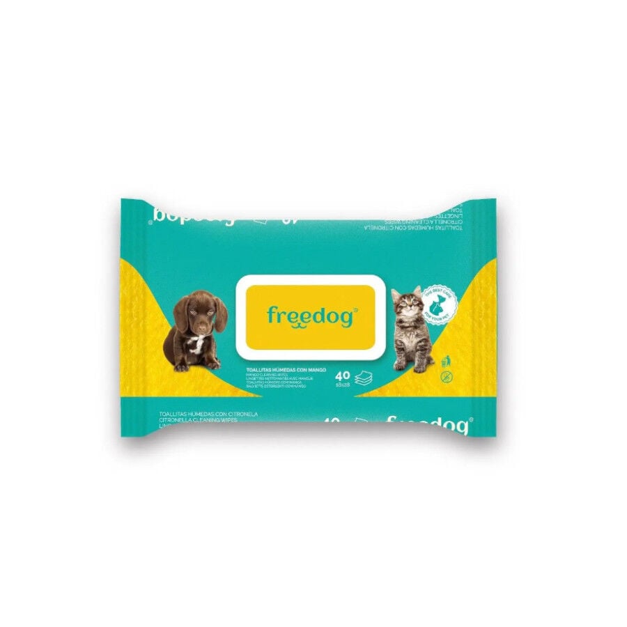 Freedog Toallitas Húmedas con Mango para perros y gatos