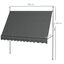 Outsunny Toldo Manual Retráctil 300x120x210-300 cm Toldo para Balcón con Manivela Altura Ajustable Impermeable y Anti-UV para Jardín Terraza Ventanas Gris Oscuro, , large indicador imagen numero 3