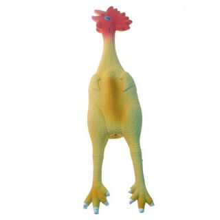 Pollo de látex para perros color Beige
