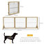 PawHut Barrera para Perros de Madera Valla para Mascotas Plegable de 3 Paneles con Plegado Bidireccional y Patas de Apoyo Triangulares para Puerta Pasillo Escalera 210x44x70 cm Madera Natural, , large indicador imagen numero 3