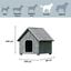 TK-Pet Alpine Caseta de Madera Gris para perros, , large indicador imagen numero 3
