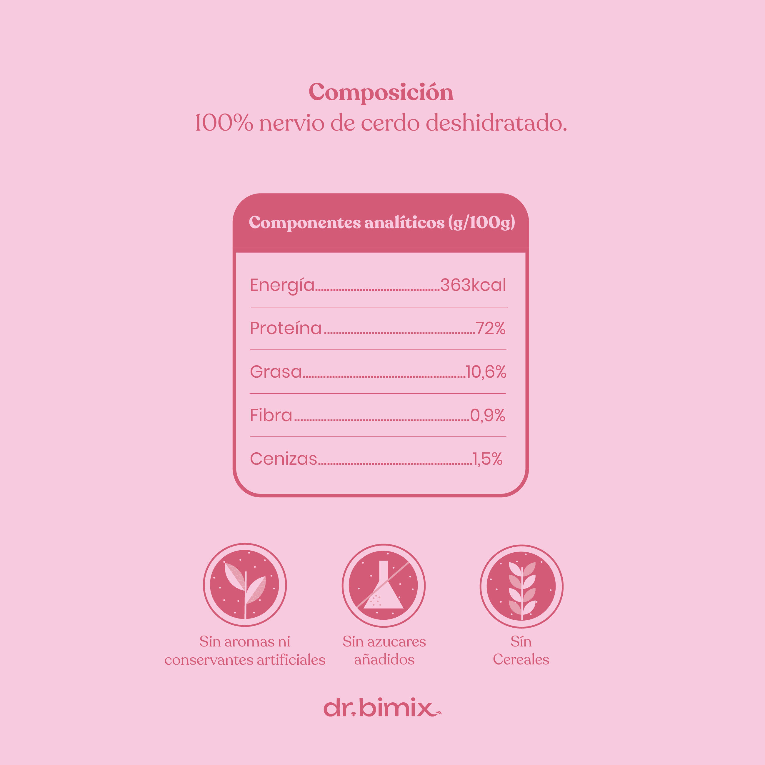 dr.bimix Nervio de Cerdo para Perros | Masticaci&oacute;n Natural y Entretenimiento Duradero, , large Imagen numero 5