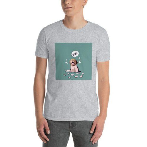 Mascochula camiseta hombre melasuda personalizada con tu mascota gris thumbnail