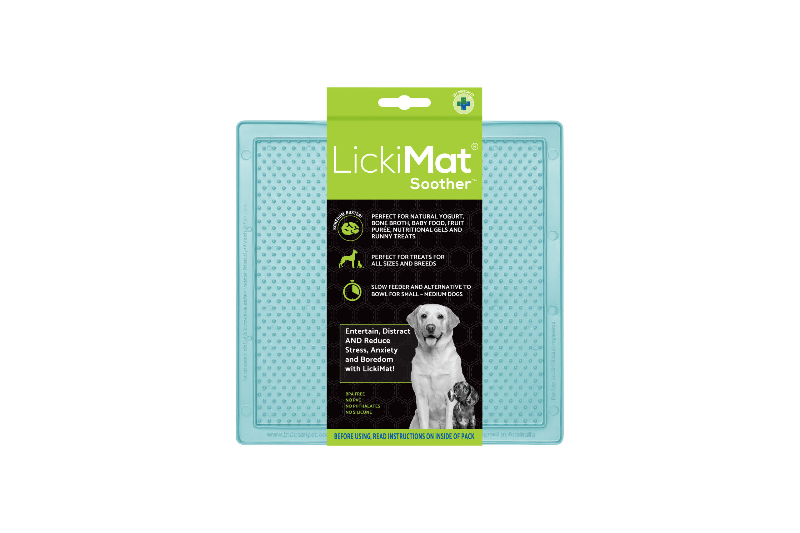Comedero LickiMat Soother Classic Menta para perro, , large Imagen numero 1