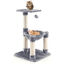 COSTWAY Árbol Rascador para Gatos, Altura 64 cm, Torre de Escalada para gatos con Hamaca, Postes Rascadores Recubiertos de Sisal, Plataforma Grande, Bola de Juguete, Árbol Trepador para Gatos (Gris), , large indicador imagen numero 1