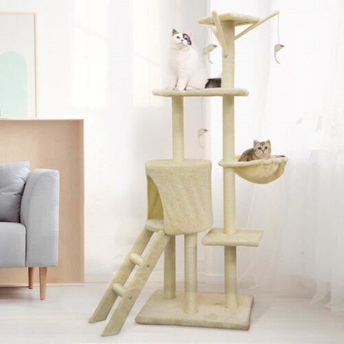 Cstore jipsy &aacute;rbol rascador con 3 plataformas beige para gatos, , large Imagen numero 2