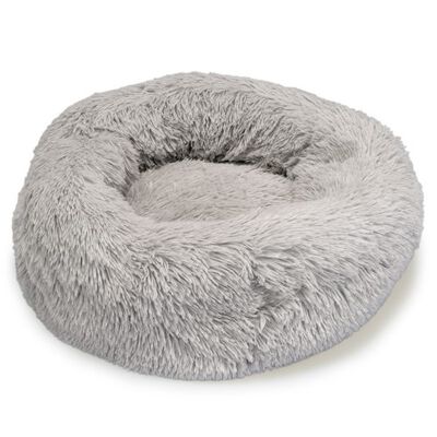 Arquivet cama redonda suave gris para mascotas