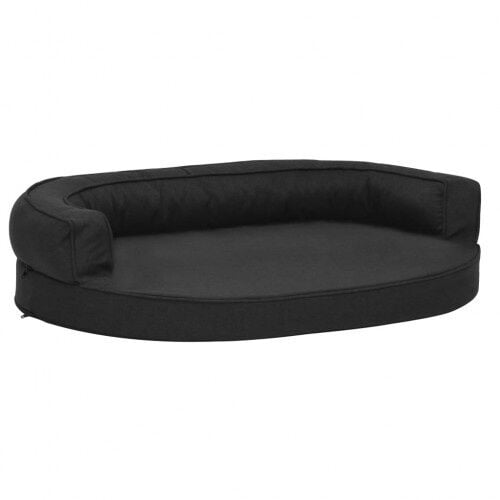 Vidaxl sof&aacute; acolchado de lino negro para perros, , large Imagen numero 2