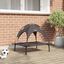 vidaXL Cama para Perros con Dosel Sofá Silla Tela Oxford y Acero Marrón, , large indicador imagen numero 14