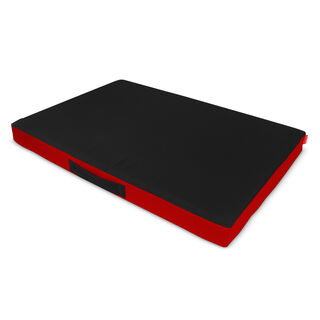 Gauty Cama redonda Tela Impermeable rojo y negro para Perros y Gatos 