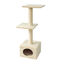 Leeby Colette torre rascador con cama nido beige para gatos, , large indicador imagen numero 1