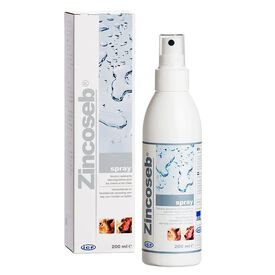 Zincoseb spray que protege la piel de perros y gatos
