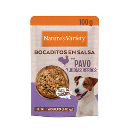 Nature's Variety Bocaditos Pavo Sobre en Salsa para perros adultos mini