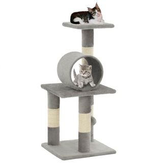 Rascador para gatos con poste color Gris