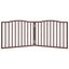 vidaXL Puerta para perros plegable 2 paneles álamo marrón roble 160 cm, , large indicador imagen numero 4