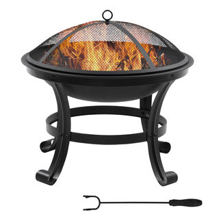 Outsunny Brasero Exterior Negro 