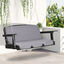 Outsunny Cojín para Columpio de 2 Piezas 130x45x5 cm Cojín para Balancín Cojín de Asiento y Respaldo Acolchado para Jardín Terraza Balcón Exterior Gris, , large indicador imagen numero 2