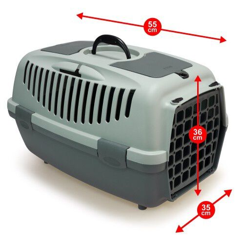 Arquivet ecoline transport&iacute;n de pl&aacute;stico reciclado gris para mascotas, , large Imagen numero 6