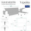 Vipalia Protector Cubresofa Rombos. Negro. Chaise Longue Derecha 240 cm, , large indicador imagen numero 4