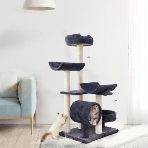 Cstore garfield &aacute;rbol con 5 postes de sisal negro para gatos, , large Imagen numero 3