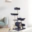 Cstore garfield árbol con 5 postes de sisal negro para gatos, , large indicador imagen numero 3